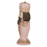 Clayre & Eef | Kerstdecoratie Notenkraker Roze 16x10x30 cm | 6PR5366