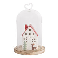 Clayre & Eef | Stolp Transparant ø 12x19 cm | 6GL5359