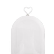 Clayre & Eef | Stolp Transparant ø 14x22 cm | 6GL5360
