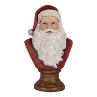 Clayre & Eef | Kerstdecoratie Kerstman Rood Wit 18x12x30 cm | 6PR5398