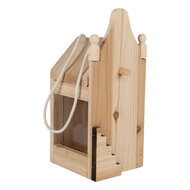 Clayre &amp; Eef | Vogelvoederhuisje Bruin 10x11x23 cm | 6H2438