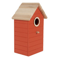 Clayre &amp; Eef | Vogelhuis Rood Bruin 15x10x22 cm | 6H2442