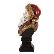 Clayre & Eef | Kerstdecoratie Beeld Kerstman Rood 10x8x17 cm | 6PR5589