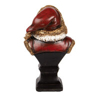 Clayre & Eef | Kerstdecoratie Beeld Kerstman Rood 10x8x17 cm | 6PR5589