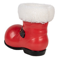 Clayre &amp; Eef | Decoratie Laars Rood Wit 25x15x22 cm | 6PR5683