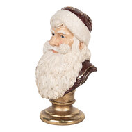Clayre & Eef | Kerstdecoratie Kerstman Rood Wit 17x15x27 cm | 6PR5684