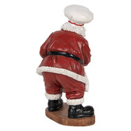 Clayre & Eef | Kerstdecoratie Kerstman Rood Wit 17x16x28 cm | 6PR5695