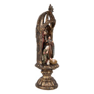 Clayre & Eef | Kerstdecoratie Kerstgroep Goudkleurig Bruinø 14x43 cm | 6PR5702
