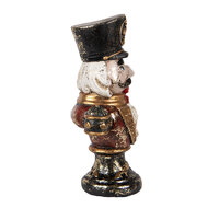 Clayre & Eef | Kerstdecoratie Beeld Notenkraker Rood 9x6x15 cm | 6PR5591