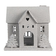 Clayre &amp; Eef | Decoratie Huis Grijs 26x17x24 cm | 6Y5932