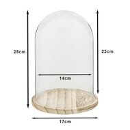 Clayre & Eef | Stolp Transparant ø 17x25 cm | 6GL2169