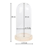 Clayre &amp; Eef | Stolp Bruin &oslash; 13x26 cm | 6GL4039