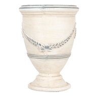 Clayre &amp; Eef | Bloempot Binnen Beige Grijs &oslash; 23x31 cm | 6MG0121