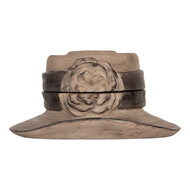 Clayre &amp; Eef | Sieradendoos Hoed Bruin &oslash; 22x11 cm | 6PR5545