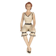Clayre &amp; Eef | Decoratie Vrouw Beige 12x10x29 cm | 6PR5560