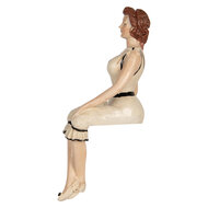 Clayre &amp; Eef | Decoratie Vrouw Beige 12x10x29 cm | 6PR5560