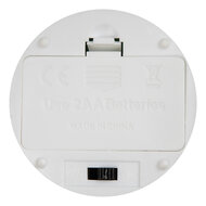 Clayre & Eef | Kaars met LED Bruin ø 8x13 cm / 2xAA | 6CA0003CH