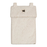 Clayre &amp; Eef | Decoratie Huisje met LED Beige 9x7x15 cm | 6CE2176M