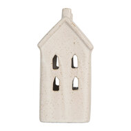 Clayre &amp; Eef | Decoratie Huisje met LED Beige 9x7x15 cm | 6CE2176M