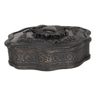 Clayre & Eef | Sieradendoos Zwart 12x11x4 cm | 6PR5294