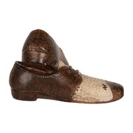 Clayre &amp; Eef | Decoratie Schoenen Bruin Beige 12x11x8 cm | 6PR5572