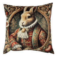 Clayre &amp; Eef | Kussenhoes Beige Rood 45x45 cm | NE21