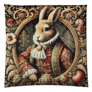 Clayre &amp; Eef | Kussenhoes Beige Rood 45x45 cm | NE21