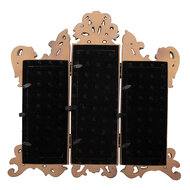 Clayre &amp; Eef | Fotolijst Beige 31x2x30 cm / (4)7x9 cm (2) &oslash; 6 cm | 2F1318