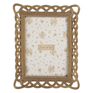 Clayre &amp; Eef | Fotolijst Goudkleurig 18x3x23 cm / 13x18 cm | 2F1350M