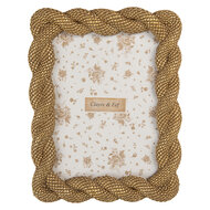 Clayre &amp; Eef | Fotolijst Goudkleurig 17x2x22 cm / 13x18 cm | 2F1374M