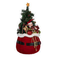 Clayre & Eef | Decoratie Kertboom met LED Rood ø 30x70 cm / 3xAA | 50829