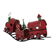 Clayre & Eef | Decoratie Trein Rood 63x13x31 cm | 5Y1294