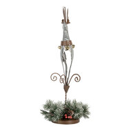 Clayre & Eef | Kerstdecoratie Rendier Grijs Bruin 24x24x68 cm | 5Y1297