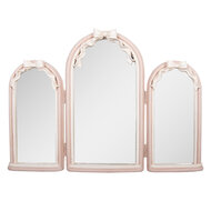 Clayre &amp; Eef | Wandspiegel Roze Wit 48x4x34 cm | 62S335