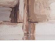 Clayre &amp; Eef | Wanddecoratie Beige Roze 51x3x51 cm | 66266