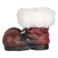 Clayre &amp; Eef | Bloempot Binnen Laarzen kerstman Rood Wit 26x26x20 cm | 6MG0144