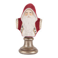 Clayre & Eef | Kerstdecoratie Kerstman Rood Wit 10x9x19 cm | 6PR5538