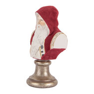 Clayre & Eef | Kerstdecoratie Kerstman Rood Wit 10x9x19 cm | 6PR5538