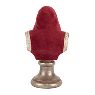 Clayre & Eef | Kerstdecoratie Kerstman Rood Wit 10x9x19 cm | 6PR5538