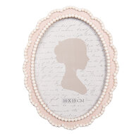 Clayre &amp; Eef | Fotolijst Roze Wit 13x2x18 cm / 10x15 cm | 2F1302