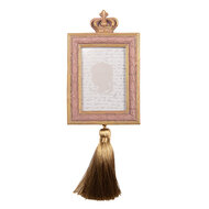 Clayre &amp; Eef | Fotolijst Roze Goudkleurig 9x2x25 cm / 6x9 cm | 2F1308