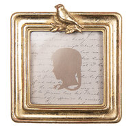 Clayre &amp; Eef | Fotolijst Goudkleurig 10x2x11 cm / 8x8 cm | 2F1328