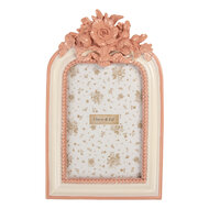 Clayre &amp; Eef | Fotolijst Roze Wit 14x3x23 cm / 10x15 cm | 2F1356
