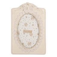 Clayre &amp; Eef | Fotolijst Beige Roze 14x2x21 cm / 10x15 cm | 2F1357