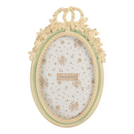 Clayre &amp; Eef | Fotolijst Beige Groen 13x3x20 cm / 10x15 cm | 2F1363S