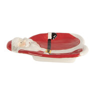Clayre &amp; Eef | Servies Ontbijtbord Rood Wit 20x16x4 cm | 6CE2213R