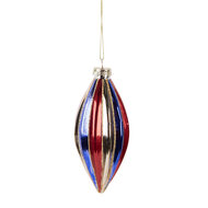 Clayre &amp; Eef | Kerstbal Meerkleurig &oslash; 6x13 cm | 6GL5104