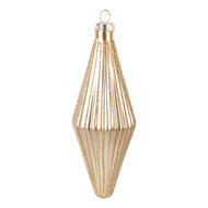 Clayre &amp; Eef | Kerstbal Goudkleurig &oslash; 5x15 cm | 6GL5113