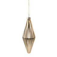 Clayre &amp; Eef | Kerstbal Goudkleurig &oslash; 5x15 cm | 6GL5114