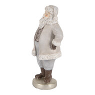 Clayre &amp; Eef | Kerstdecoratie Kerstman Grijs 8x6x15 cm | 6PR5520